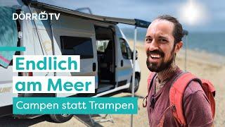 Campen statt Trampen - Endlich am Meer (Doku Folge 2) // Ein Abenteuer im Campervan