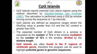 Bioinformatics Training: Discovering CpG Islands