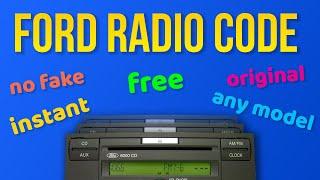 Ford Radio Code Free Generator — How to get