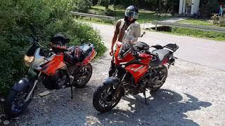 Yamaha Tracer 7 vs Aprilia Pegaso Strada 650 SOUND COMPARISON (no db-killer) [AKRAPOVIČ vs G.P.R.]