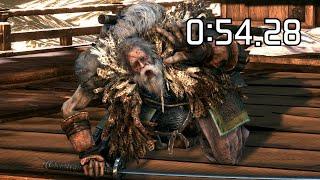 Sekiro - Great Shinobi Owl 0:54.28 (Reflection Boss Speedrun)