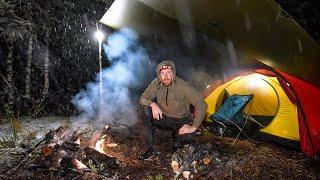 My WORST Camping Experience - SNOW STORM Winter Camping