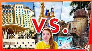Disney World HOTEL BATTLE: Coronado Springs vs Caribbean Beach