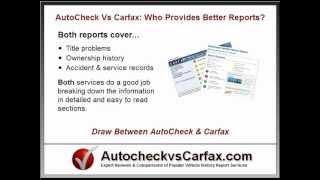 Autocheck vs Carfax - Which Vehicle History Report Is Better?