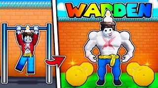 I went from Weak to WARDEN in Roblox Prison Pump