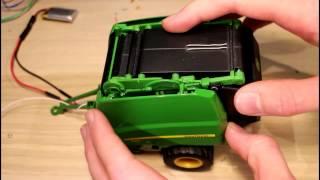 RC John Deere 990 Round Baler Part 3 - MCU Install and Testing