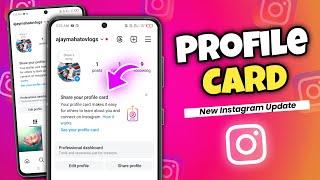 Instagram Share Your Profile Card Feature Kya Hai | Instagram Profile Card Feature