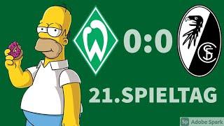 SV Werder Bremen - SC Freiburg 20/21 21.Spieltag Rückblick mit die Simpsons