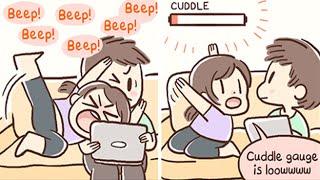 Girlfriend Illustrates Life With Her Boyfriend And Their Puppy In Cute Comics