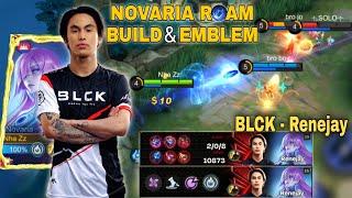 NOVARIA BLCK - Renejay BUILD & EMBLEM IN MPL PH S12 - PLAYOFFS DAY 2 - ECHO vs BLCK - GAME 4