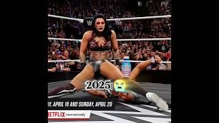 Rhea Ripley vs Iyo sky and Bianca belair||Then vs Now#wwe #wrestling #rhearipley #shorts #ytshorts