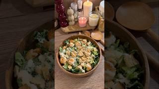 Ultimate summer dinner – Caesar salad, but this time with shrimp ️ #dinner