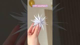 DIY paper snowflake️