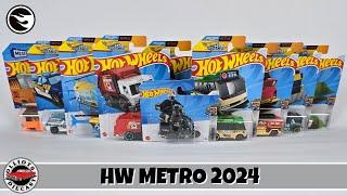 Hot Wheels Metro 2024 - The Complete Set Including the Treasure Hunt Honda Super Cub Custom