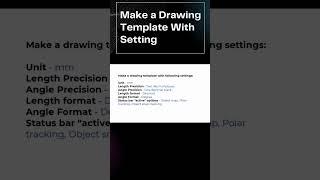#Create a Drawing Template