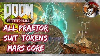 DOOM ETERNAL - All Praetor Suit Tokens Locations in Mission 7 Mars Core