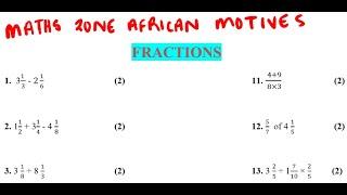 SIMPLIFYING FRACTIONS O'LEVEL MATHEMATICS REVISION @mathszoneafricanmotives