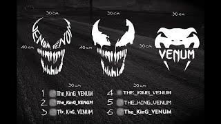 отрисовка в векторе наклеек venum venom