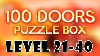 100 Doors Puzzle Box Level 21 - 40 Walkthrough Gameplay [HD]