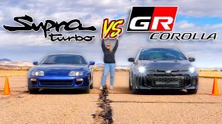 Drag Race: Can the Iconic MK4 Supra Keep Up With Toyota's Fastest Corolla?