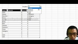 Excel Searchable Dropbox Without Macro/VBA