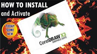 How to Install Coreldraw X3 & Activate  Urdu / Hindi | coreldraw tutorial