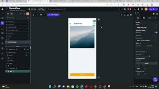 Introduction to Flutter Flow M1 (14) : Connecting Add Photo Page