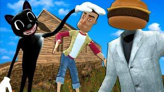 CARTOON CAT Destroyed Our House in Gmod! (Garry's Mod Multiplayer Roleplay)