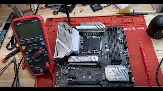 Ремонт сокета LGA1700 MSI MAG B760M Mortar WIFI DDR4 Как "помирают" хабы на авито