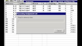 15. CREATE A CROSS REFERENCE - Step7 Manager S7-300