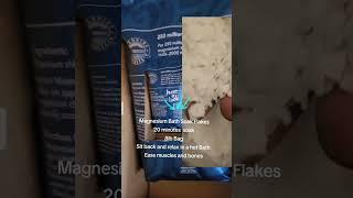 Magnesium bath salts #fypyoutube #bathsalts #magnesium