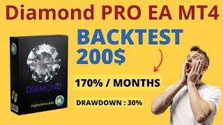 Backtest EA | Diamond PRO EA MT4 Review | FX STORE EA