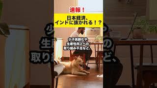 【AIが意見】インドに抜かれる!?日本のGDP危機！#shorts