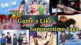 Top 5 Adult Game's Like Summertime Saga | For Android | Top Adult Game's |