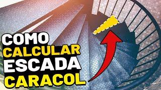 COMO CALCULAR ESCADA CARACOL DE FERRO E DIVIDIR DEGRAUS - [Medidas]