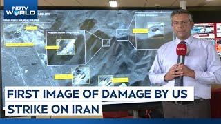 Iran Israel Attack | First Image Of Missile Impact Hit By US On Iranian Fordow Nuclear Facility