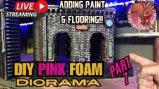 Foam Fabrication Friday! SCI-FI SALOON paint and flooring! 1:18 Worldbuilding Part 7