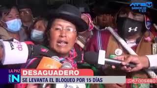 Levantan el bloqueo en Desagüadero, Bolivia por 15 días (Video: ATB Digital)