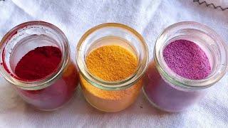 How to make homemade fruit and vegetable powder and natural pigment