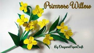 Origami Flower: Origami Primrose Willow Flower By OrigamiPaperCraft