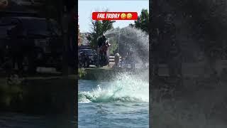 It was going so well…until it wasn’t  #shorts #fail #jetski #backflip