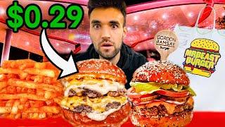 LIVING on WORLD’S BEST BURGERS for 24 HOURS (Gordon Ramsay, MrBeast Burger & MORE)!