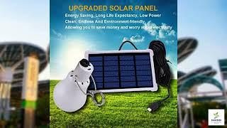 Review - Chicken Coop Light with Timer, Dusk to Dawn Rechargeable Solar Light Bulbs for I