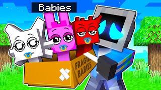 Adopting Baby SPRUNKI in Minecraft!