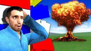 NUKE SURVIVAL IN LEGO FORT! (Garry's Mod)