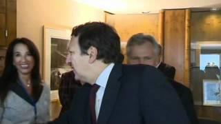 Viatcheslav Moshe Kantor and Alexander Kwasniewsky Meet Jose Barroso in Strasbourg