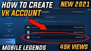 Create VK Account | Mobile Legends New 2022