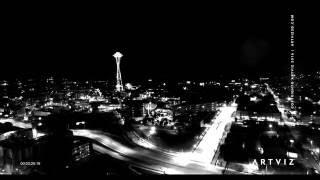 Artviz ™ 4K-Flight.com Aerial 4K Views of Seattle City Night Light In — Art Of Light