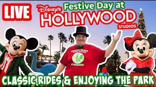 Live: Festive Day at Hollywood Studios and EPCOT! - Lightning Lanes & Fun - Disney World Livestream