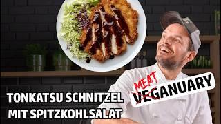 Quick Tonkatsu Schnitzel with pointed cabbage salad Recipe by Steffen Henssler